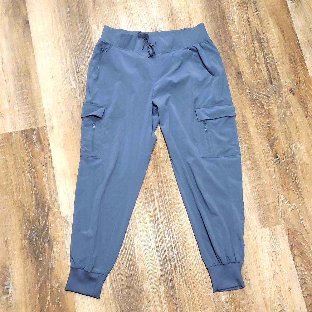 Blue Cargo Style Joggers - Med